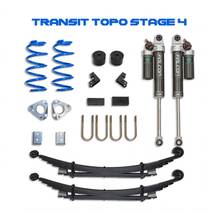STAGE 4 TOPO 2.0 Suspension w/ Opti - Rate Springs - TRANSIT AWD EKKO - Owl Vans