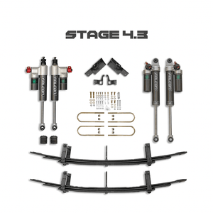 STAGE 4.3 - VAN COMPASS SUSPENSION PACKAGE VAN WITH FALCON 3.3 ADJUSTABLE SHOCKS - SPRINTER 4X4 (2007-CURRENT 2500) - Owl Vans