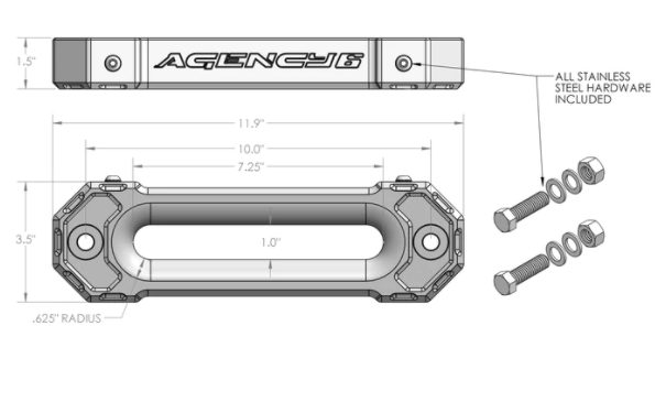 Winch Fairlead 1.5" [Agency 6] - Owl Vans